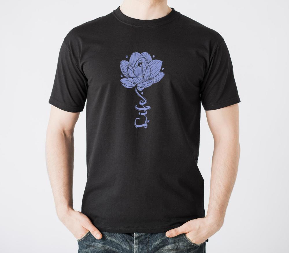 Lotus Flower Life as a Stem Plant Flower - Unisex Standard T-Shirt