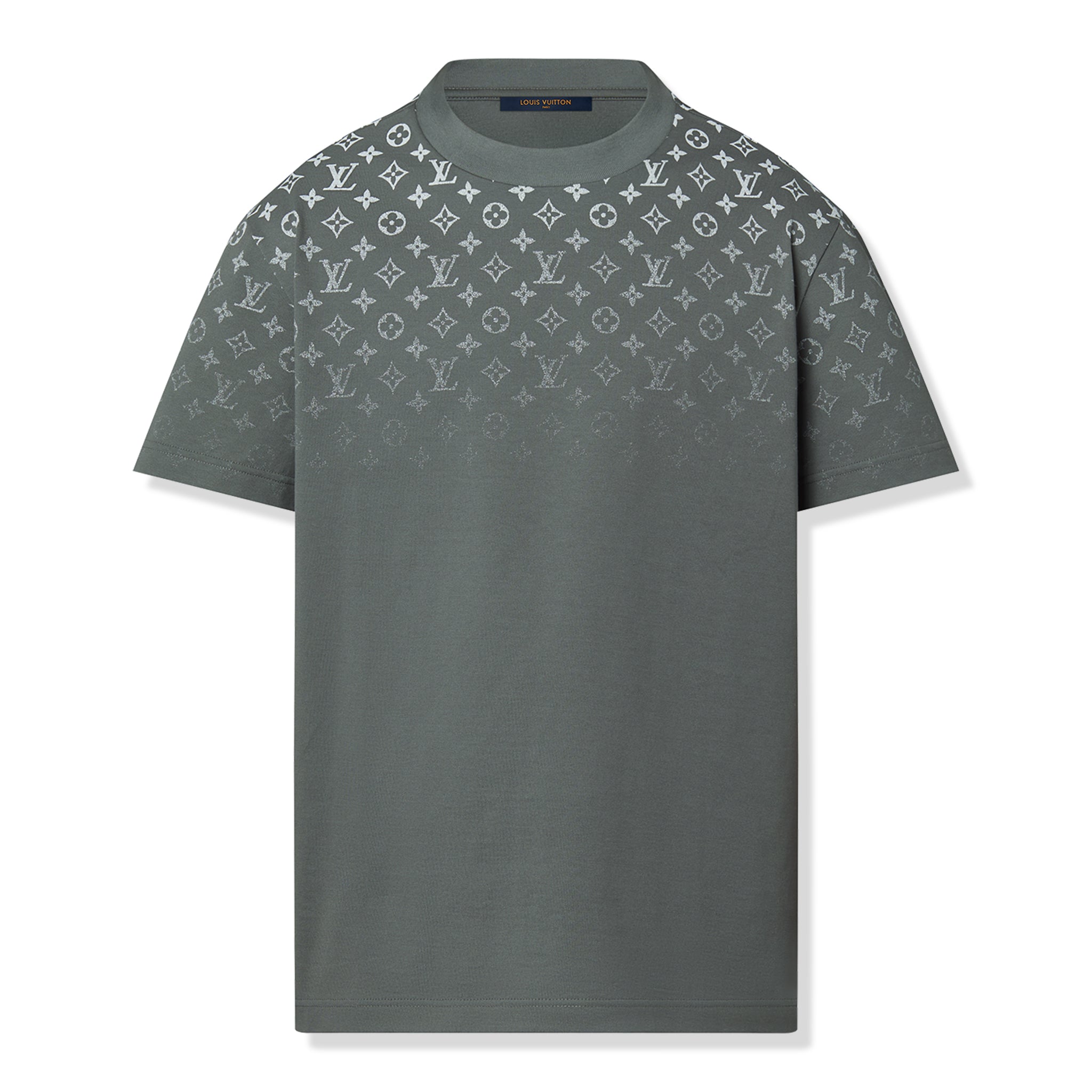 Louis Vuitton, LV Louis Vuitton LV Monogram Gradient Cotton Grey T Shirt