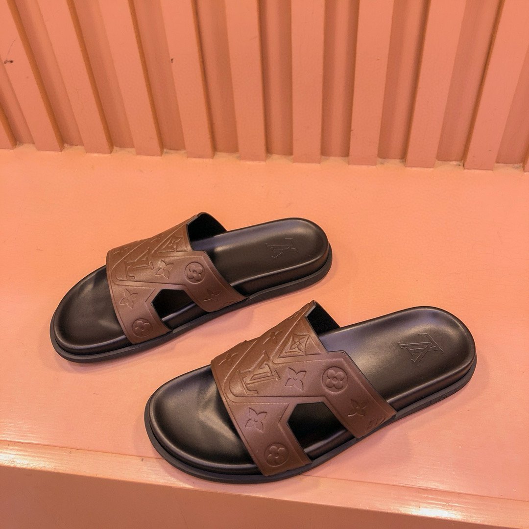 Louis Vuitton LV Oasis Mule Slides In Brown Black