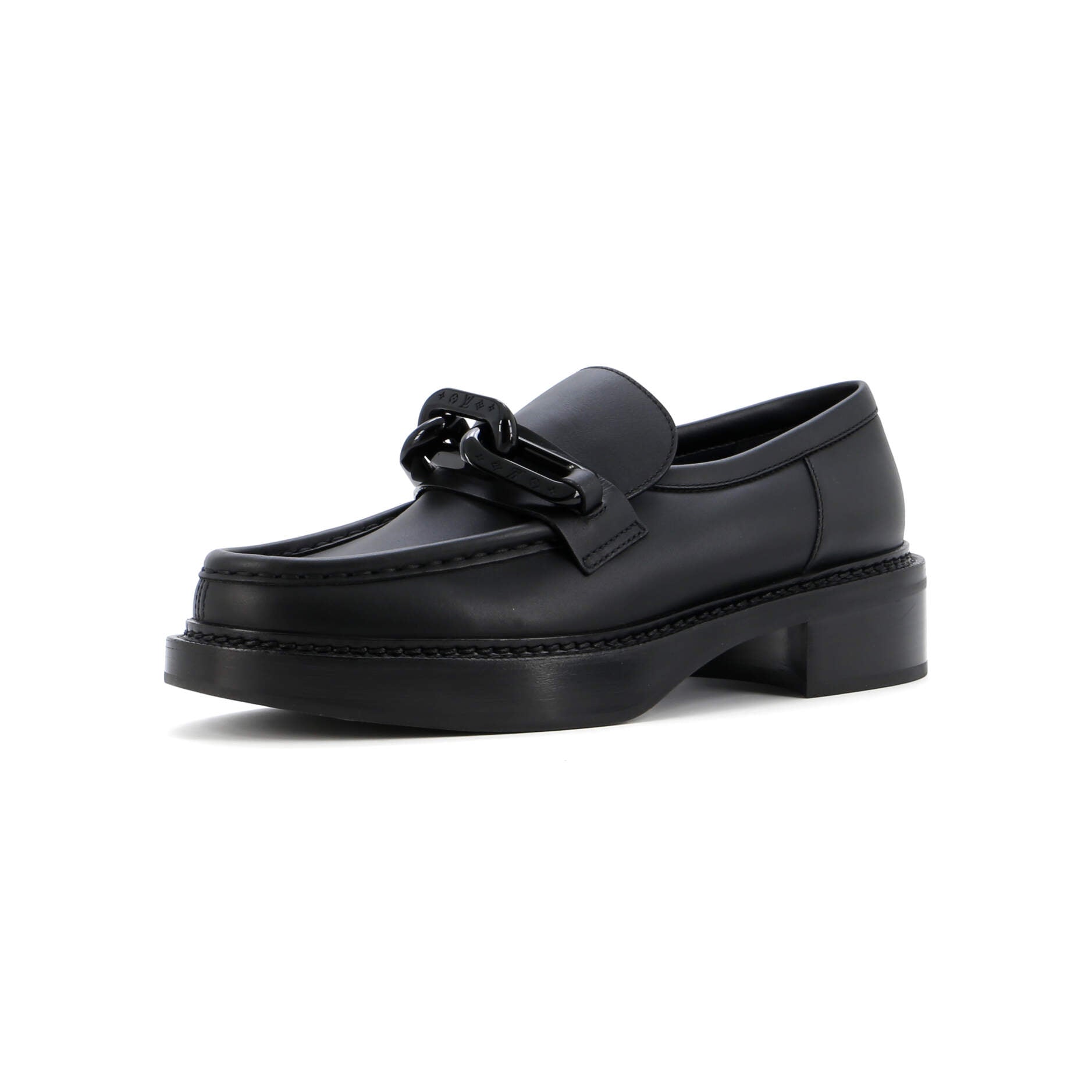 Louis Vuitton, LV Women's Academy Chain Loafers Leather