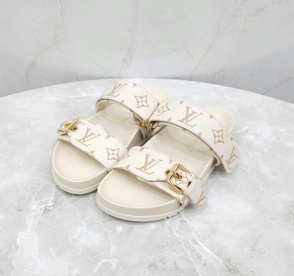 Louis Vuitton Monogram Spring Diah Flat Comfort Mule 1AHMT7