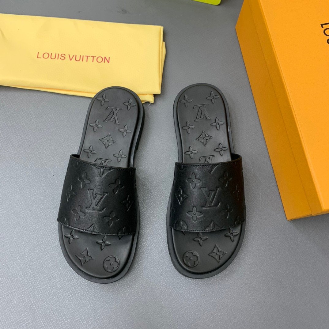 Louis Vuitton Waterfront Mule Slide Monogram Embossed, Men