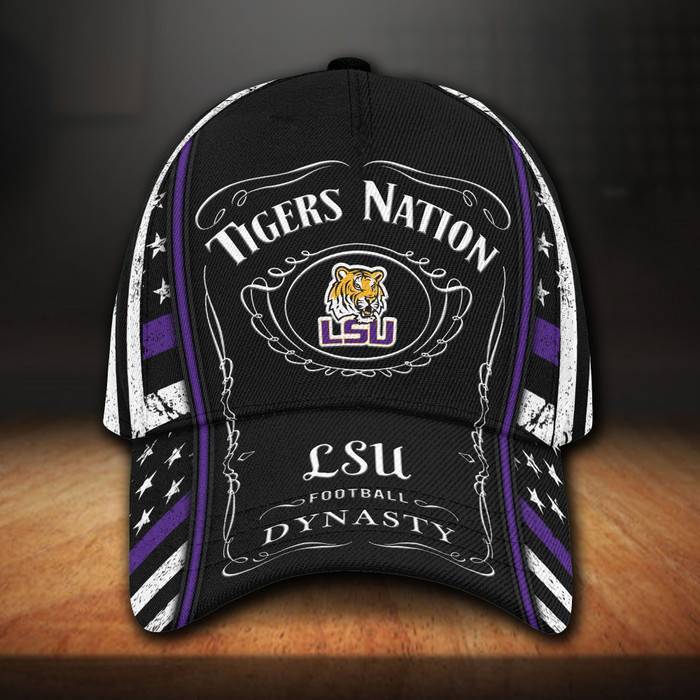 LSU Tigers Jack Daniels 3D Classic Baseball Cap CNI560