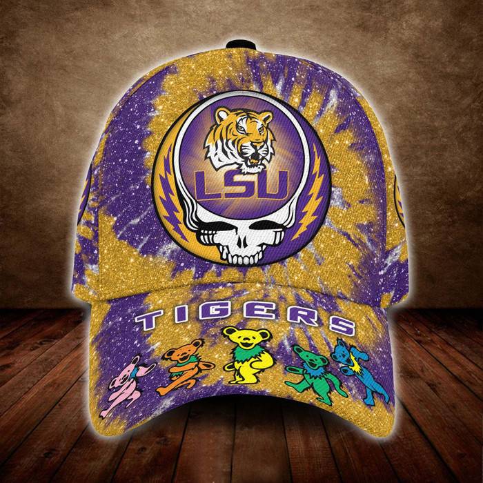 LSU Tigers x Grateful Dead 3D Classic Baseball Cap CNI1570