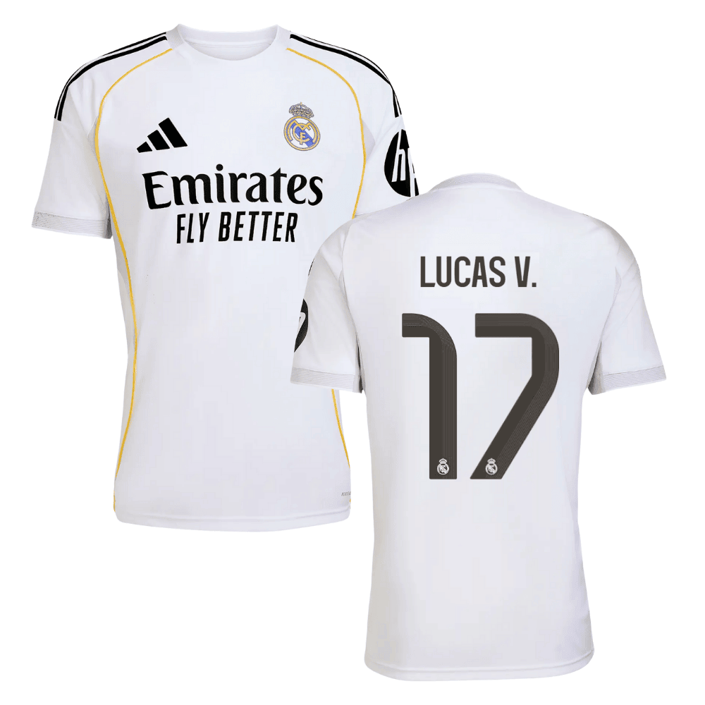 Lucas Vzquez 17 Real Madrid 2025/26 Home Men Jersey - White