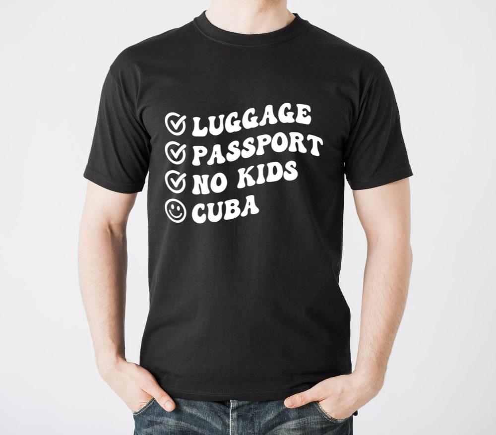 Luge Passport No Cuba Trip Wavy - Unisex Standard T-Shirt