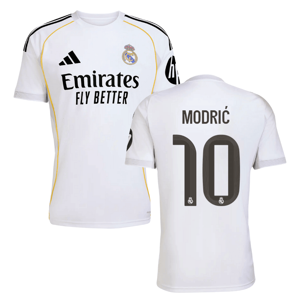 Luka Modri 10 Real Madrid 2025/26 Home Men Jersey - White