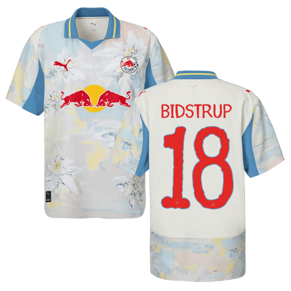 Mads Bidstrup 18 Red Bull Salzburg x KidSuper 2025/26 Men Jersey - Beige