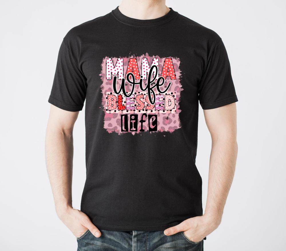 Mama Wife Blessed Life - Unisex Standard T-Shirt