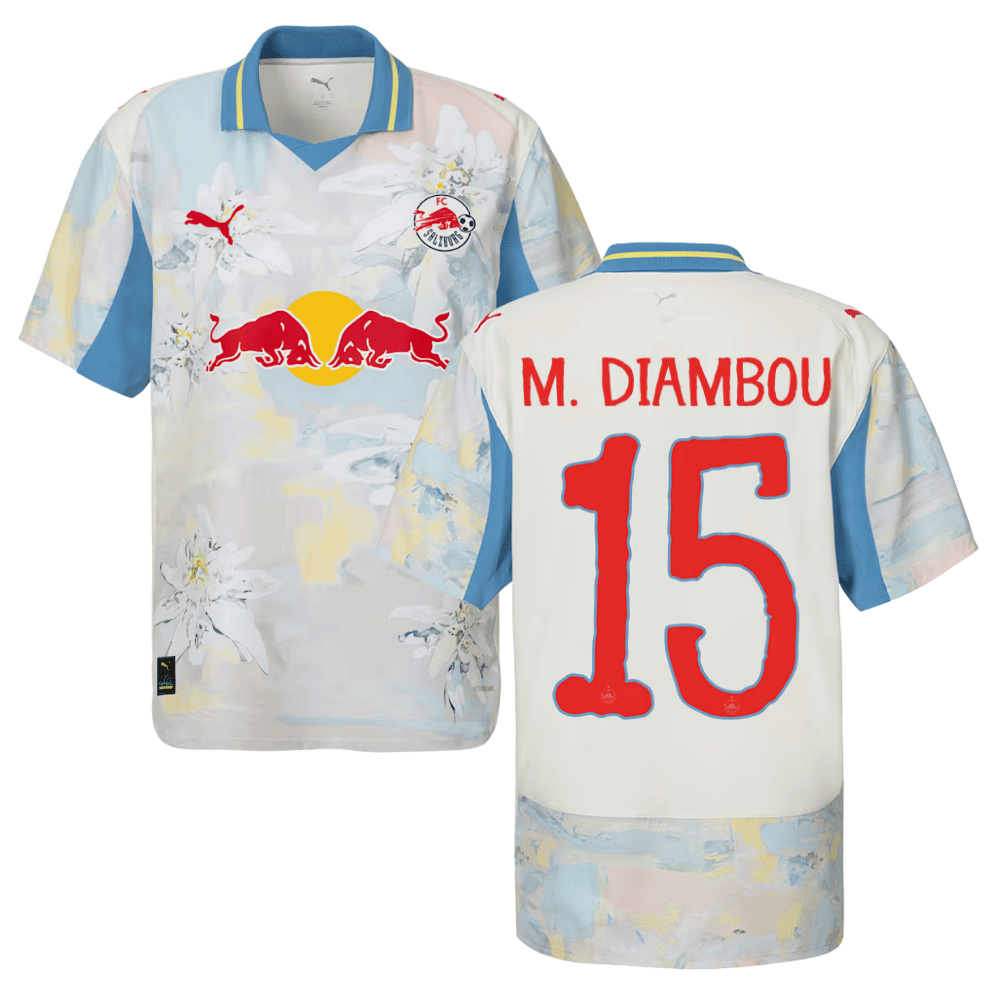 Mamady Diambou 15 Red Bull Salzburg x KidSuper 2025/26 Men Jersey - Beige