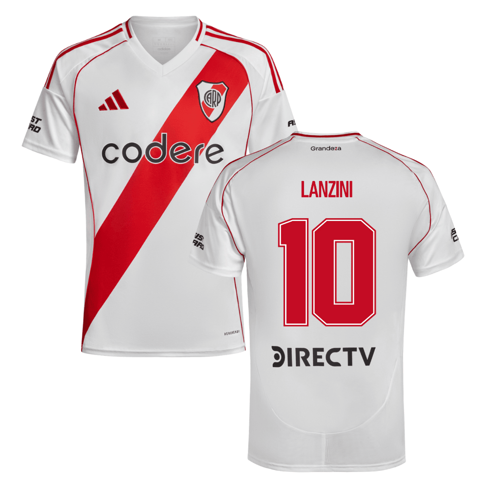 Manuel Lanzini 10 River Plate 2024-25 Home Match Jersey - White