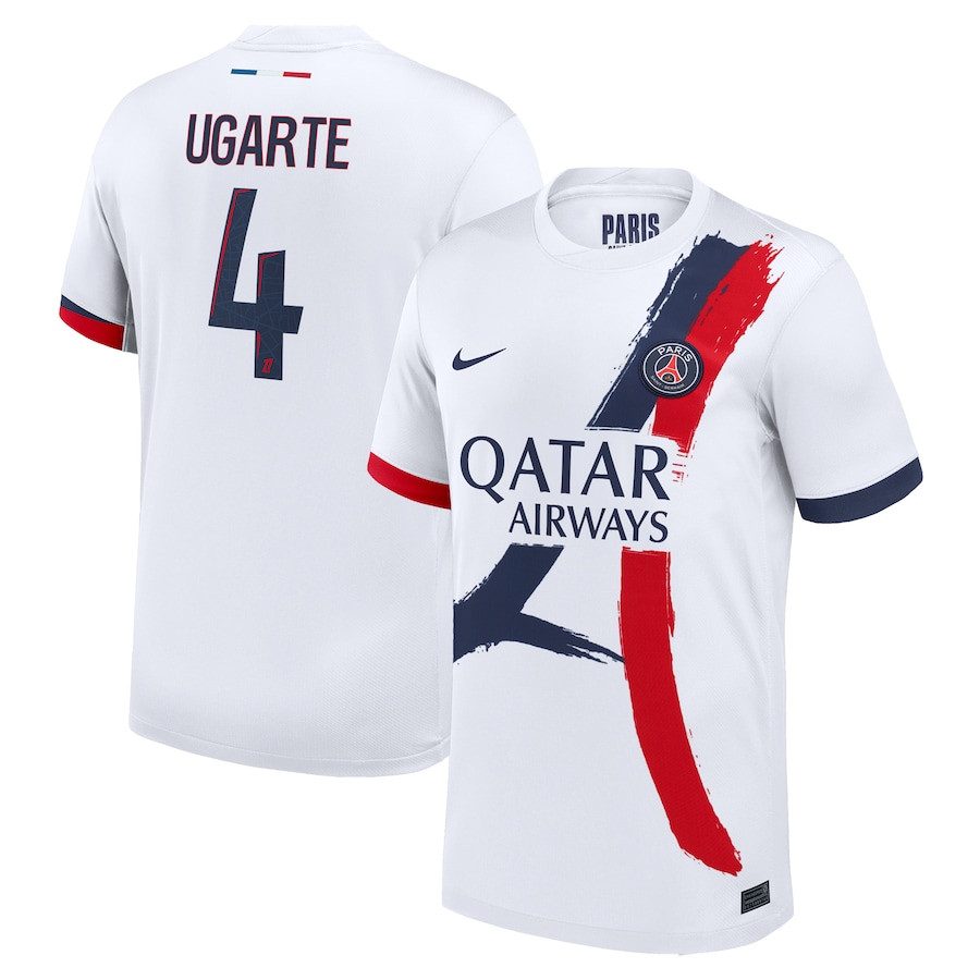 Manuel Ugarte 4 Paris Saint-Germain 2024-25 Away Jersey - White