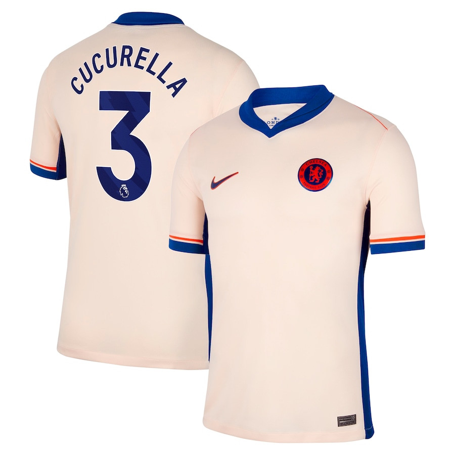Marc Cucurella 3 Chelsea 2024-25 Away Jersey - Orange