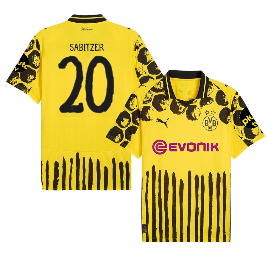 Marcel Sabitzer 20 Borussia Dortmund x KidSuper 2025/26 Men Jersey - Yellow