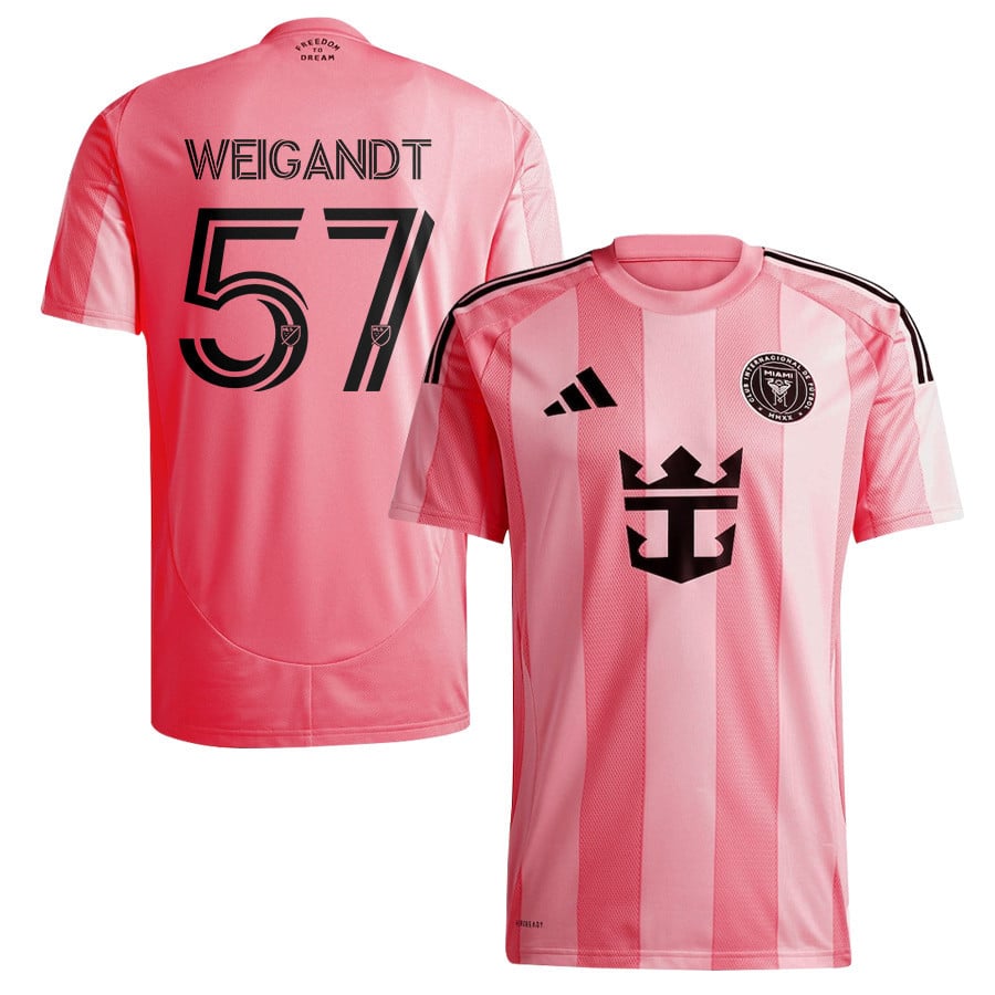 Marcelo Weigandt 57 Inter Miami CF 2025 Euforia Men Jersey - Light Pink