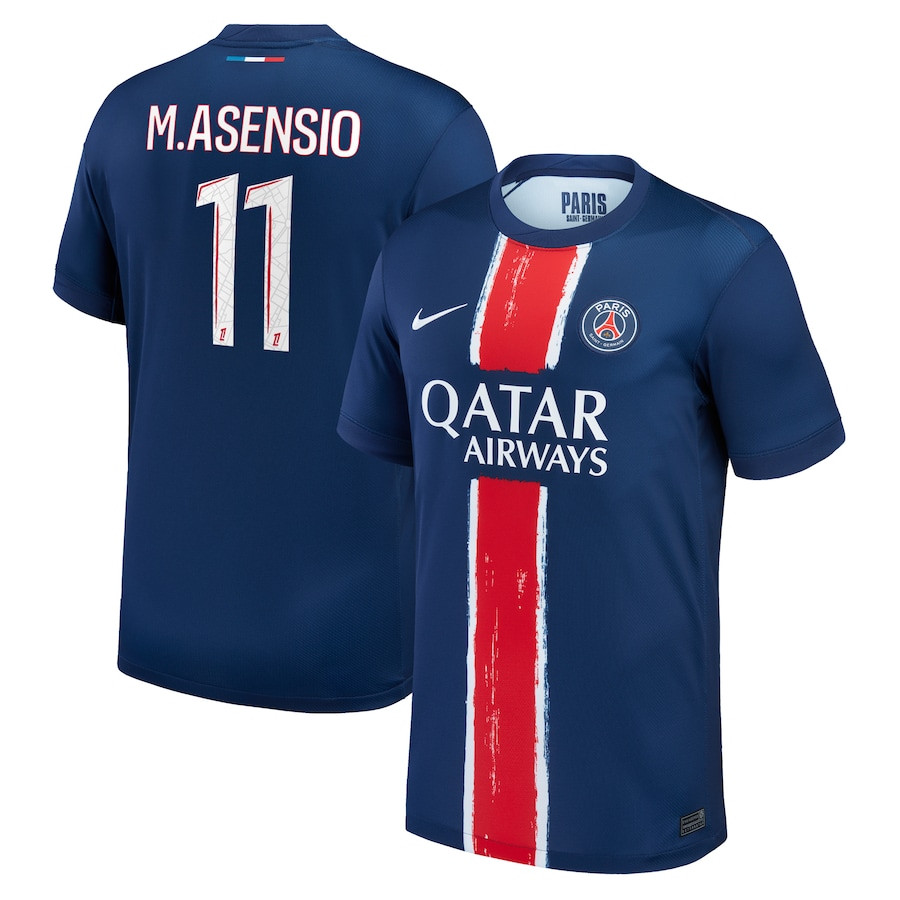 Marco Asensio 11 Paris Saint-Germain 2024-25 Home Jersey - Navy