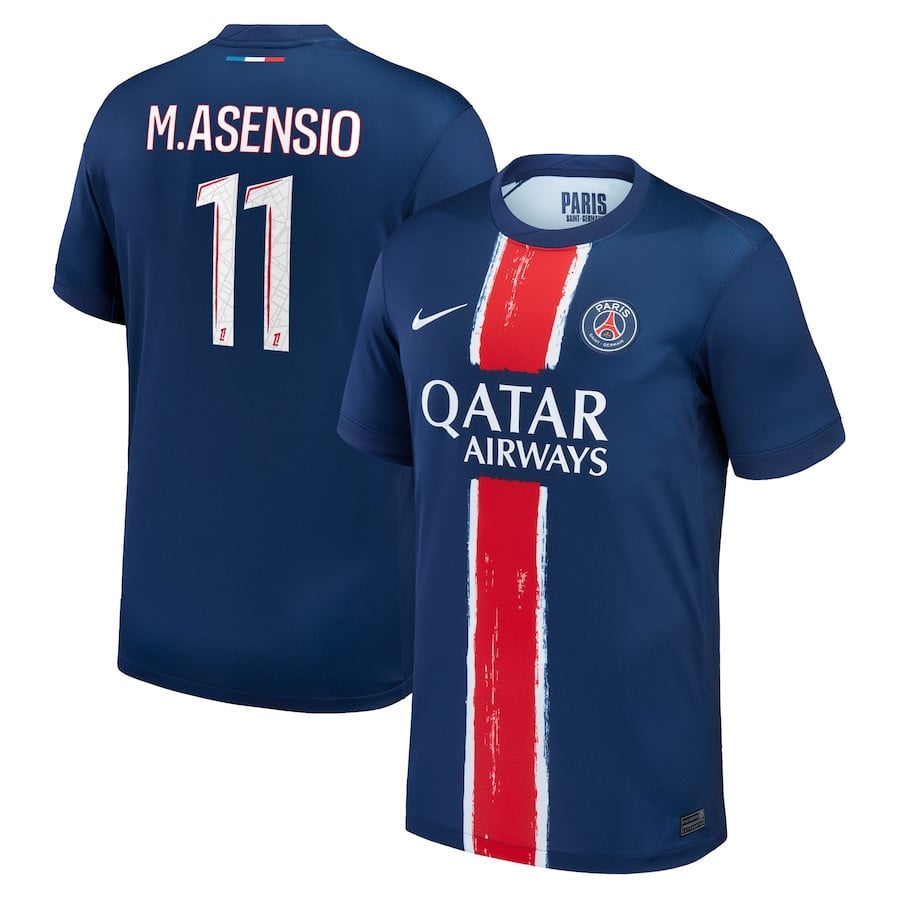 Marco Asensio 11 Paris Saint-Germain 2024/25 Home Men Jersey - Navy
