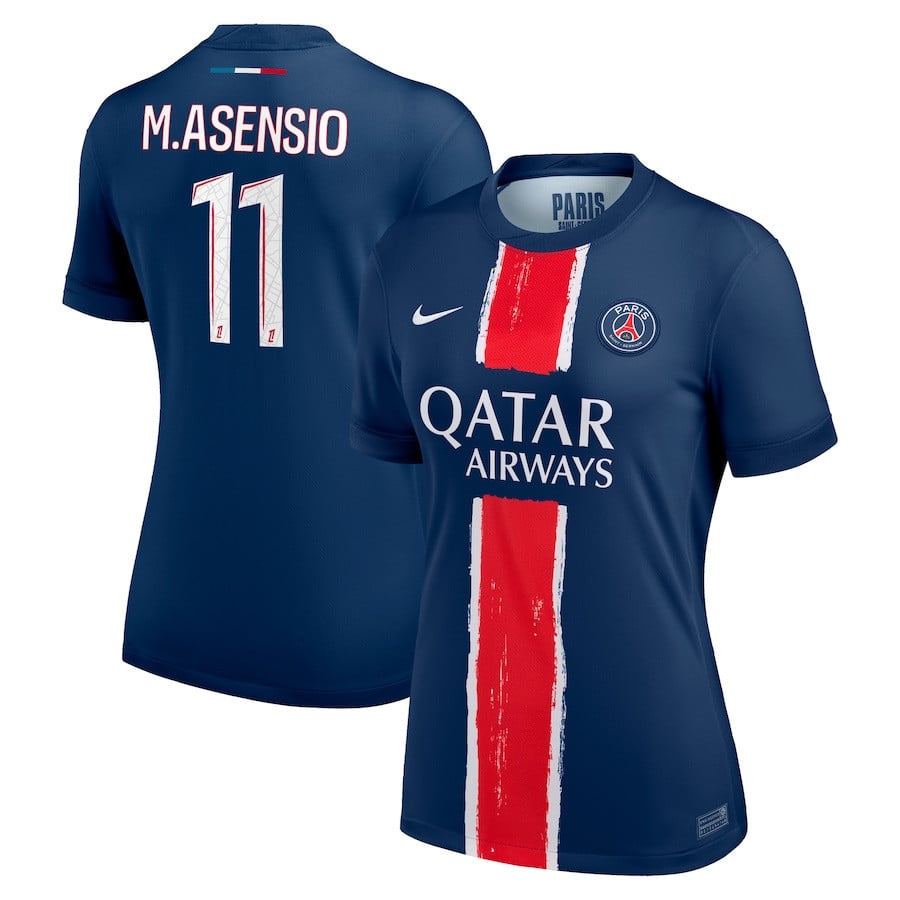 Marco Asensio 11 Paris Saint-Germain 2024/25 Home Women Jersey - Navy