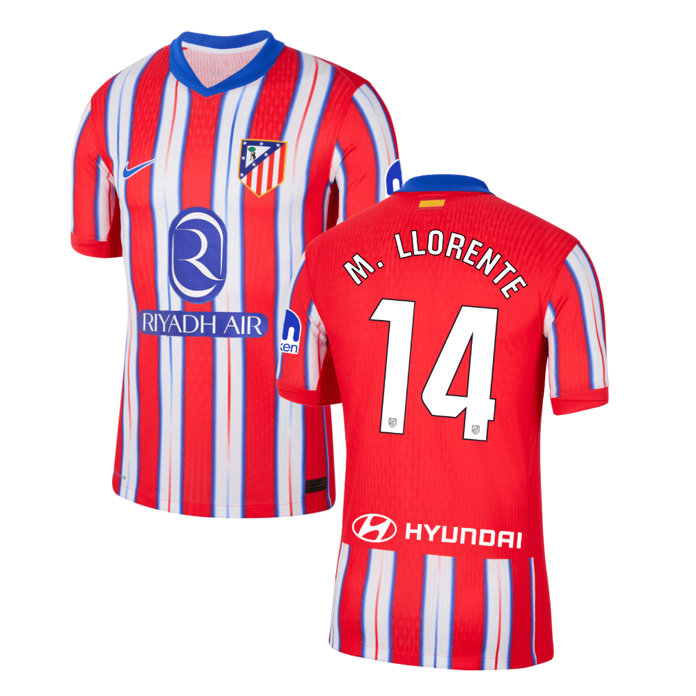 Marcos Llorente 14 Atletico de Madrid 2024-25 Home Match Jersey - Red