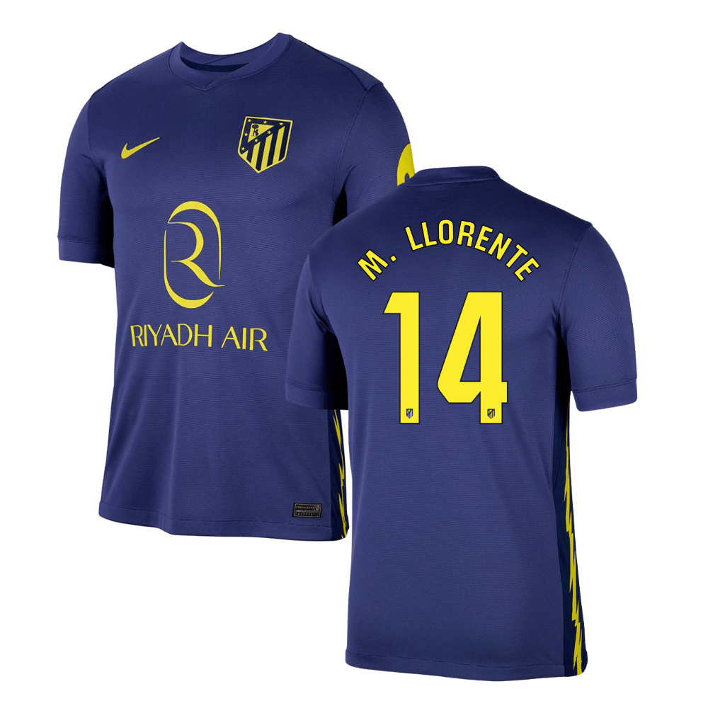 Marcos Llorente 14 Atletico de Madrid 2025-26 Away Match Jersey - Navy