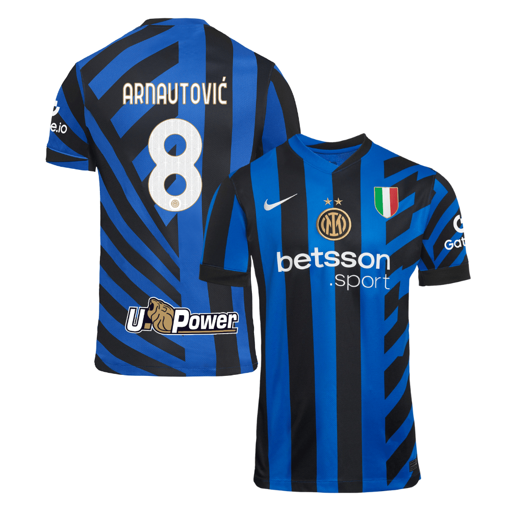 Marko Arnautovic 8 Inter Milan 2024-25 Home Men Jersey - Blue