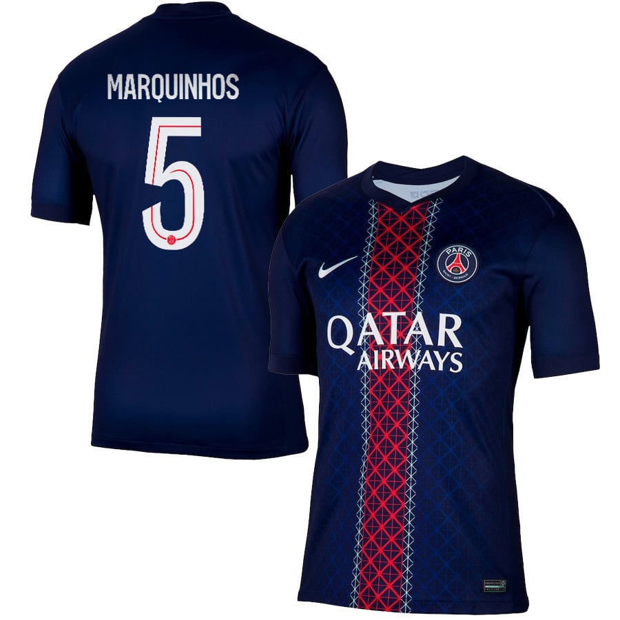 Marquinhos 5 Paris Saint-Germain 2025/26 Home Men Jersey - Navy