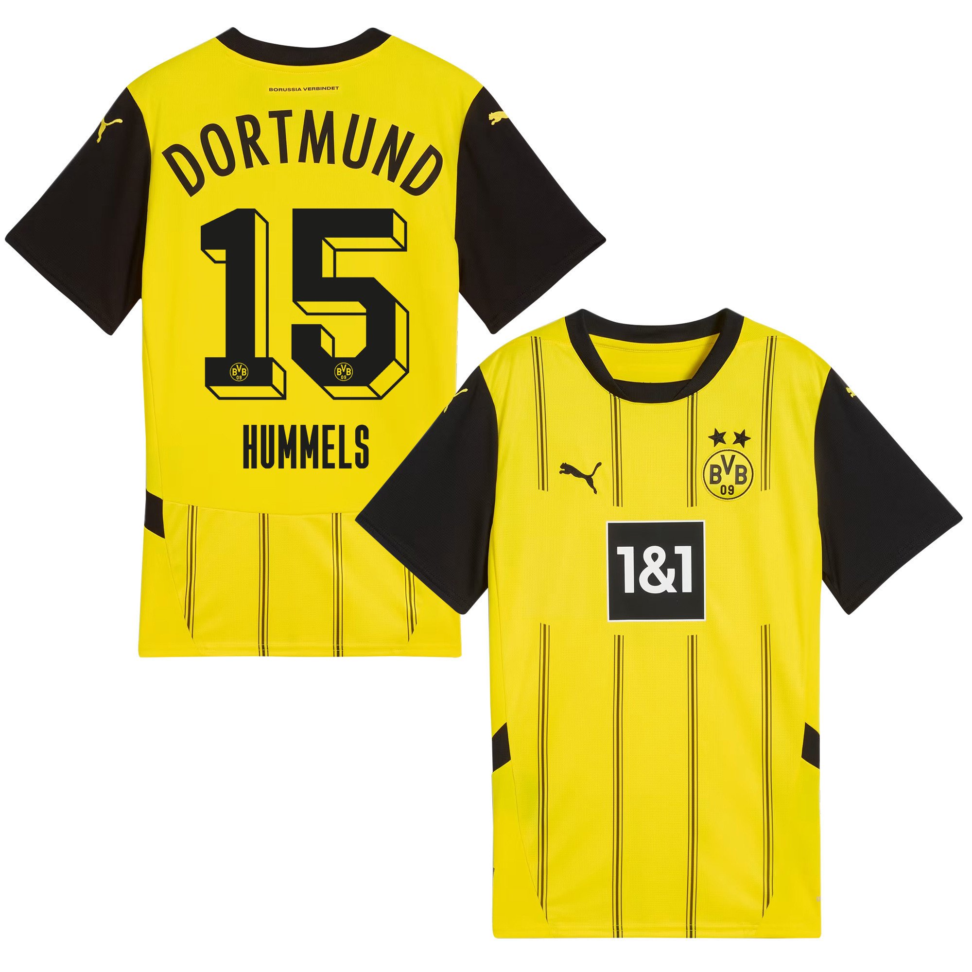 Mats Hummels 15 Borussia Dortmund 2024/25 Home Jersey - Yellow