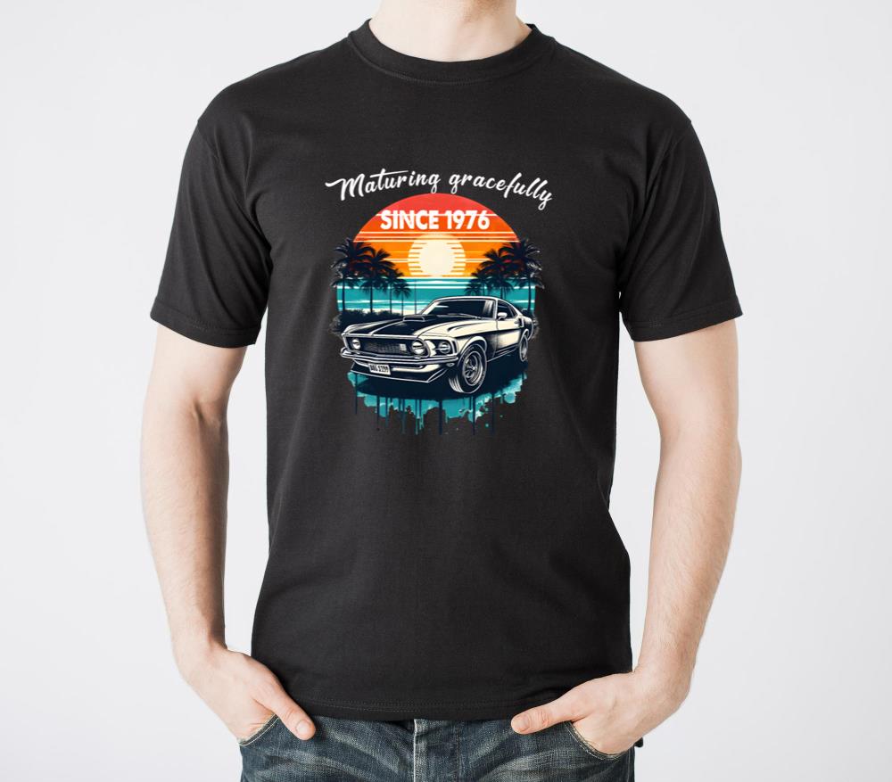 Maturing Gracefully Since 1976 Classic Car Tee - Unisex Standard T-Shirt