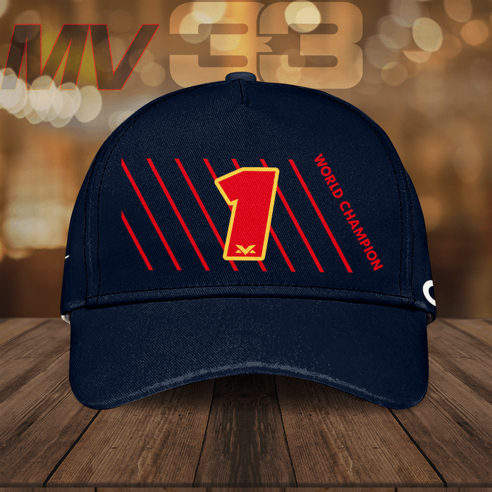 Max Verstappen Red Bull Racing 1 World Champion CarNext Classic Baseball Cap Navy CNI2206