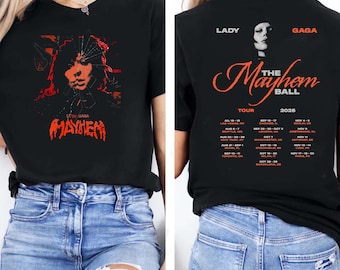 Mayhem Lady Gaga Pop Music Lover Tour 2025 Tshirt
