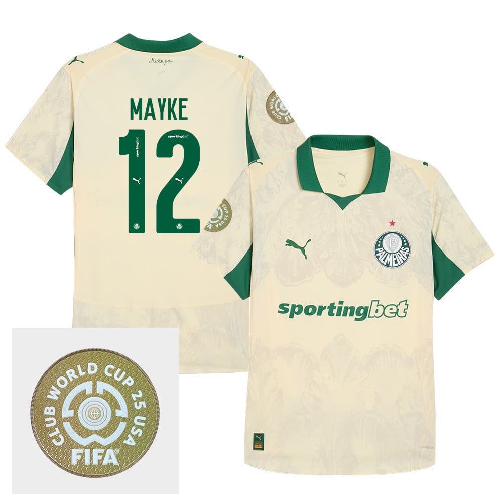 Mayke 12 SE Palmeiras x KidSuper 2025/26 FIFA Club World Cup 25 USA Patch Men Jersey - Yellow