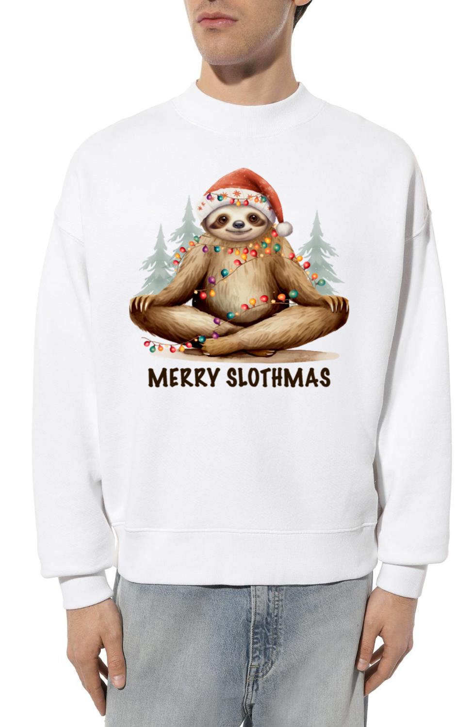 Merry Slothmas_1 - Unisex Sweatshirt