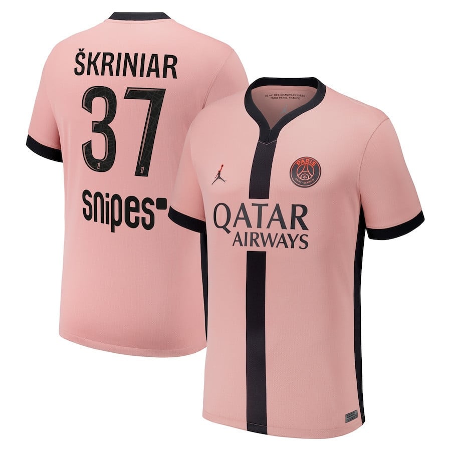 Milan kriniar 37 Paris Saint-Germain 2024/25 Third Men Jersey - Pink