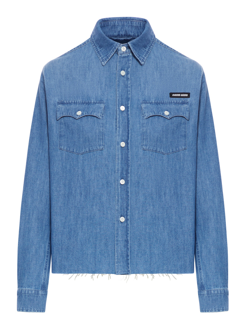 Miu Miu CHAMBRAY DENIM SHIRT