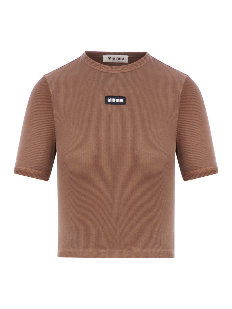 Miu Miu Garment dyed t-shirt