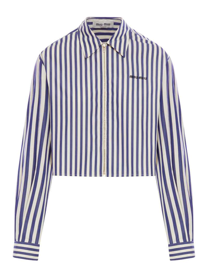 Miu Miu STRIPED POPLIN SHIRT