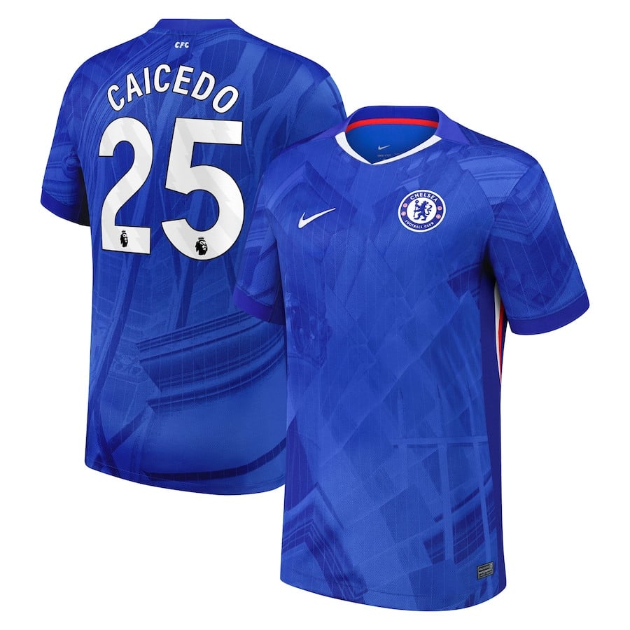 Moises Caicedo #25 Chelsea 2025-26 Home Match Jersey - Blue