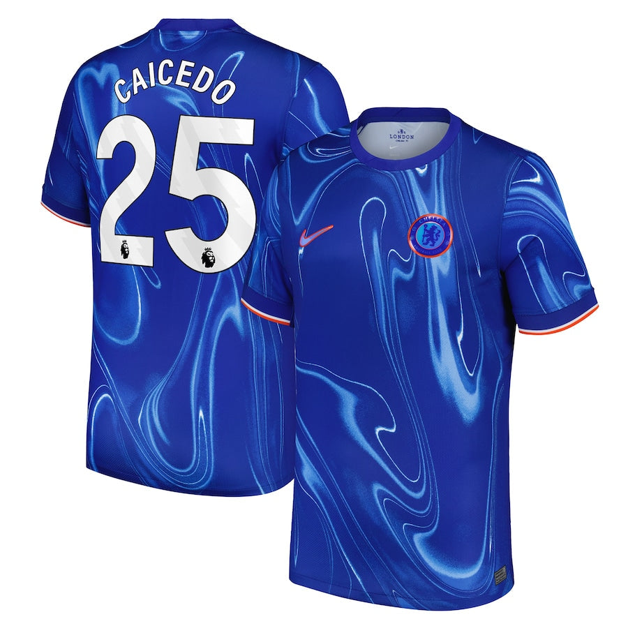 Moises Caicedo Chelsea Nike 2024/25 Home Player Jersey - Blue