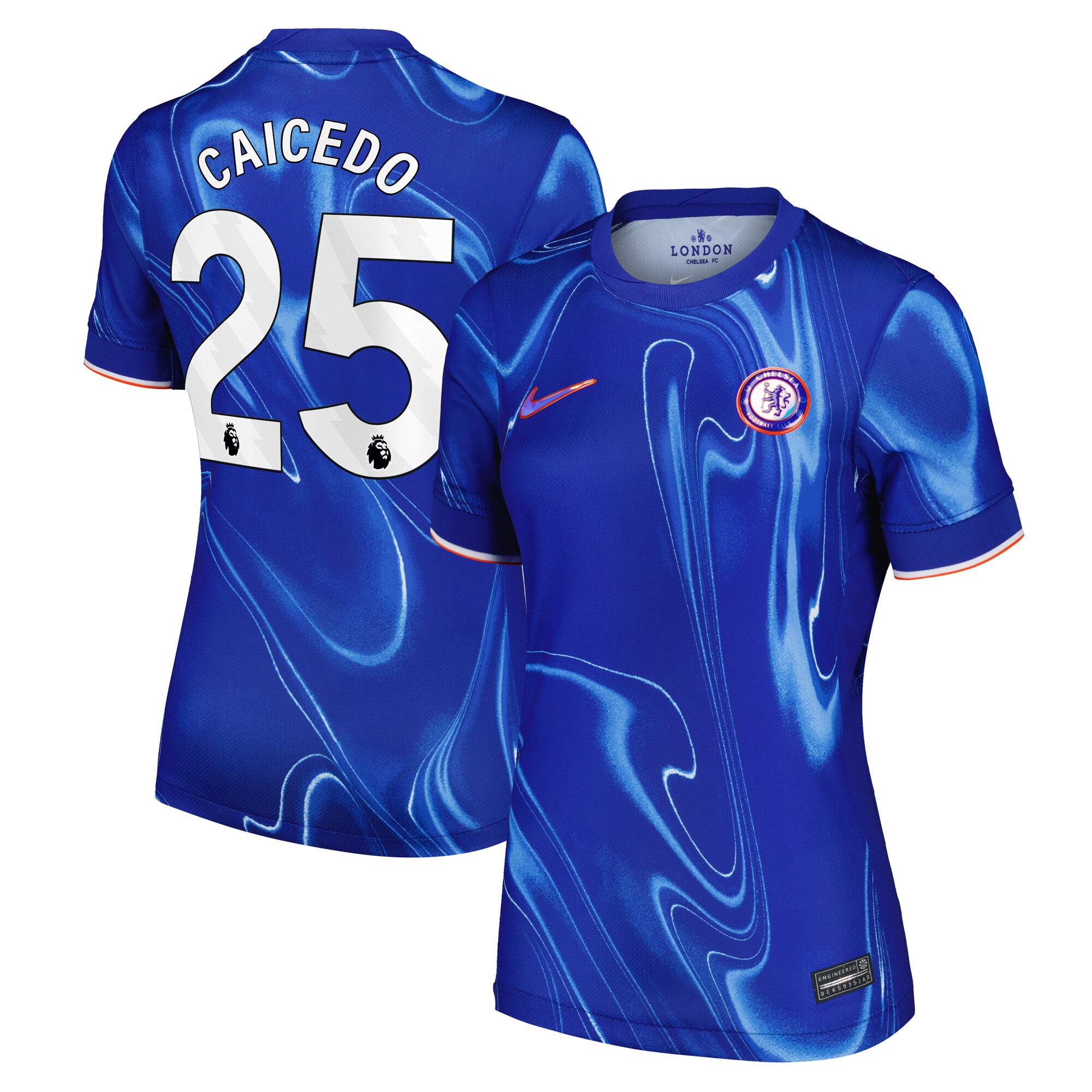 Moises Caicedo Chelsea Nike Women's 2024/25 Home Replica Player Jersey - Blue