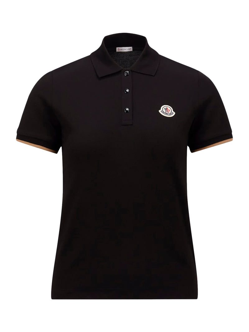 Moncler LOGO PATCH COTTON PIQUET POLO SHIRT
