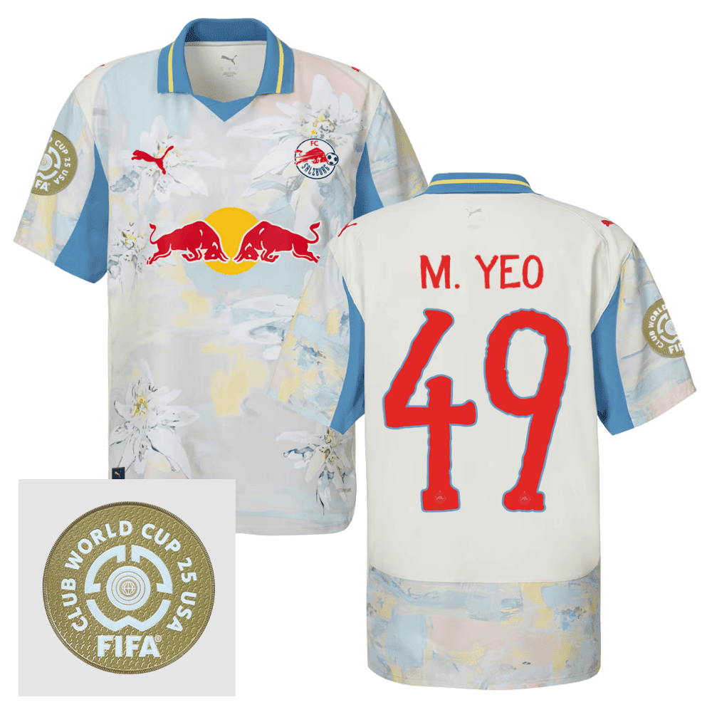 Moussa Yeo 49 Red Bull Salzburg x KidSuper 2025/26 FIFA Club World Cup 25 USA Patch Men Jersey - Beige