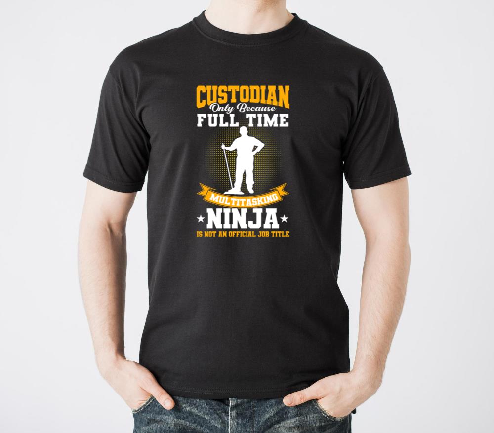 Multitasking Ninja Not Job Title School Custodian1 - Unisex Standard T-Shirt