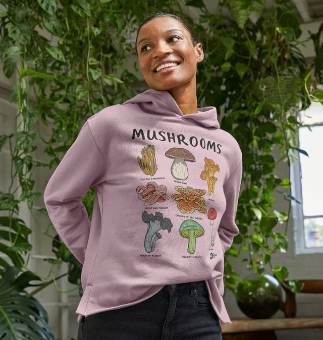 Mushroom relaxed fit hoodie 2