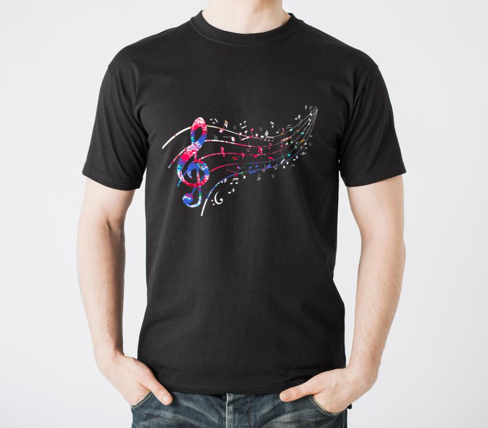 Musican Lover musical notes Just Music - Unisex Standard T-Shirt