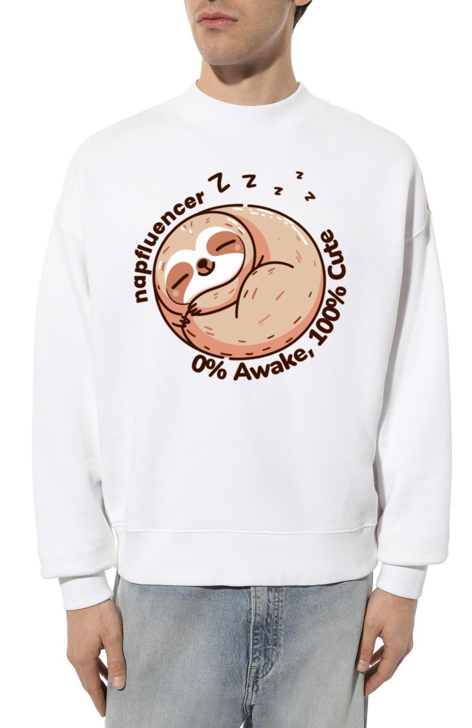 Napfluencer 0% awake 100% cute - Unisex Sweatshirt