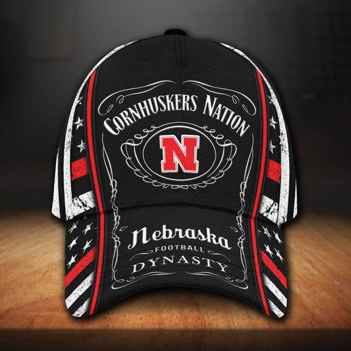 Nebraska Cornhuskers x Jack Daniels 3D Classic Baseball Cap CNI1122