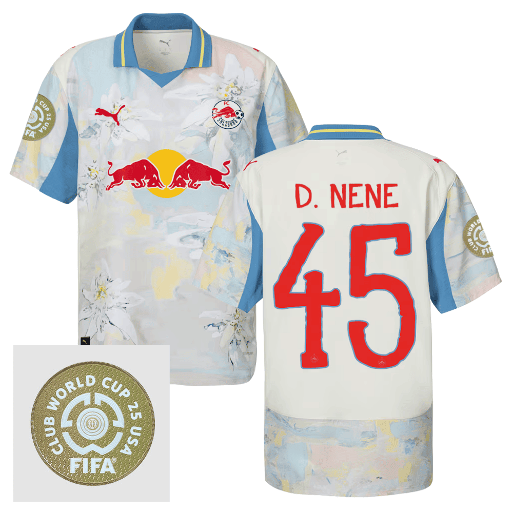 Nene Dorgeles 45 Red Bull Salzburg x KidSuper 2025/26 FIFA Club World Cup 25 USA Patch Men Jersey - Beige