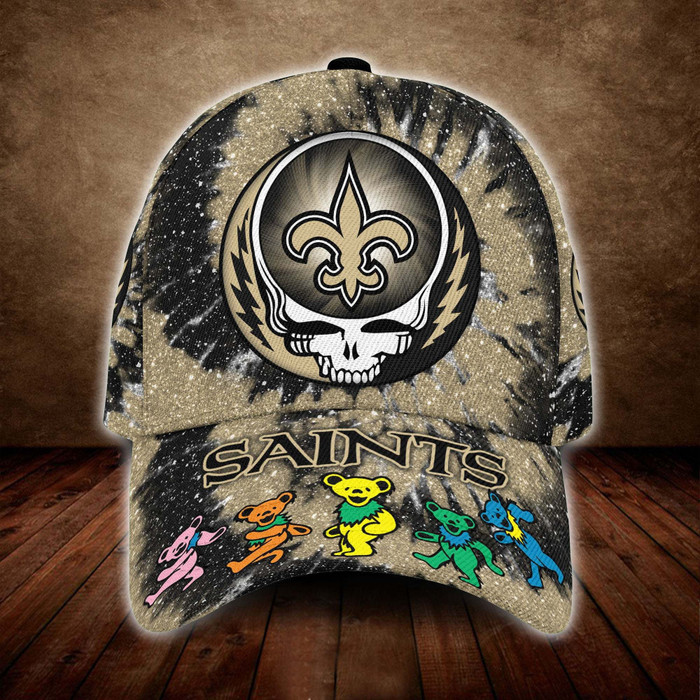 New Orleans Saints And Grateful Dead Band 3D BaseBall Cap CNI866