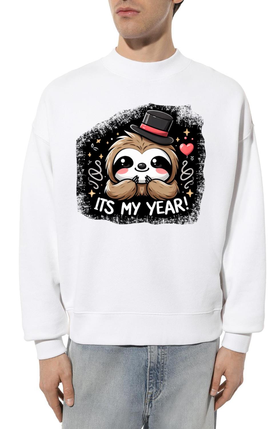 New Year's Eve Sloth This Is My Year - Unisex Sweatshirt