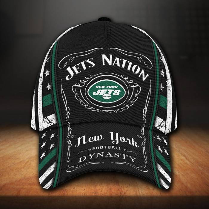 New York Jets Jack Daniels 3D Classic Baseball Cap CNI1100